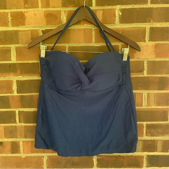 Catalina Navy Blue Swim Top Removeable Strap Women’s Large NEW - Picture 1 of 6